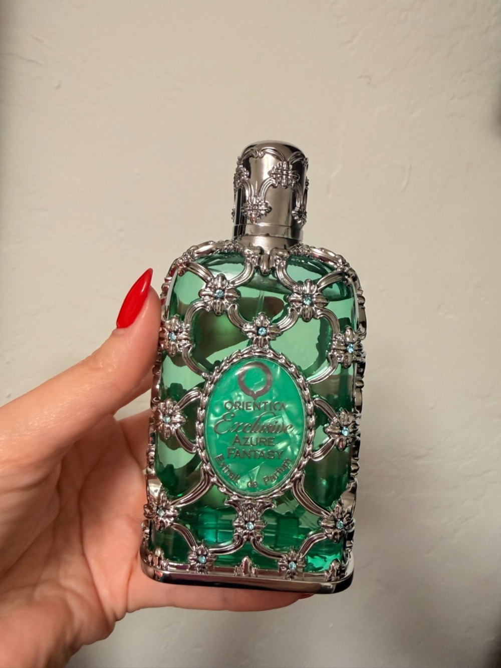 Orientica Exclusive Azure Fantasy Green Perfume Bottle